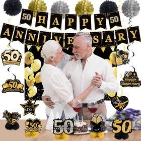 HEWUAUL 50th anniversary decor set is a convenient all-in-one kit