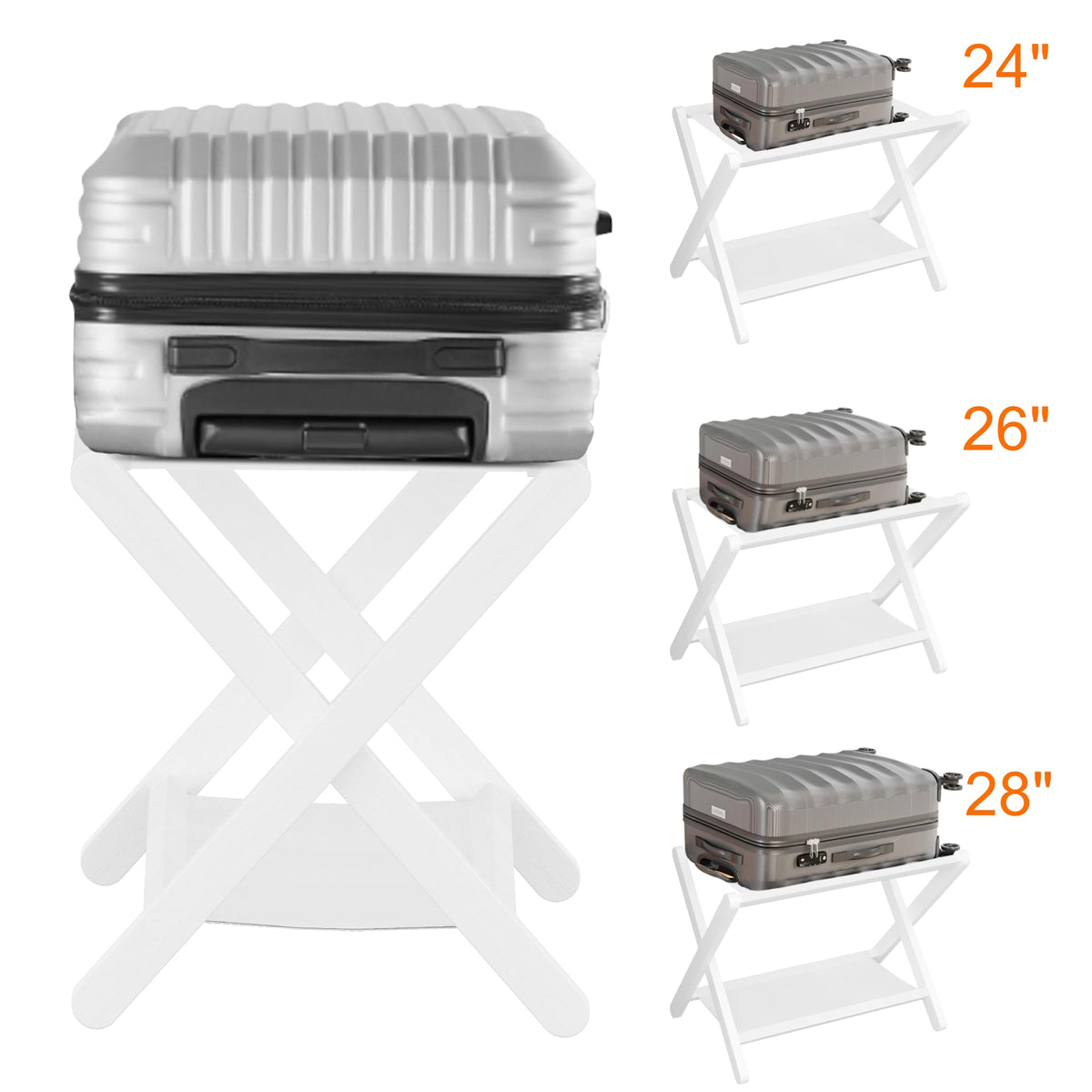 Heybly dimensions fit suitcases up to 28 inches for versatility