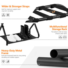 Heybly luggage rack is easy to assemble with included hardware.