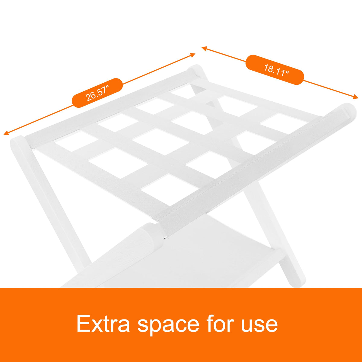 Heybly luggage rack heavy-duty straps prevent swaying for stable support