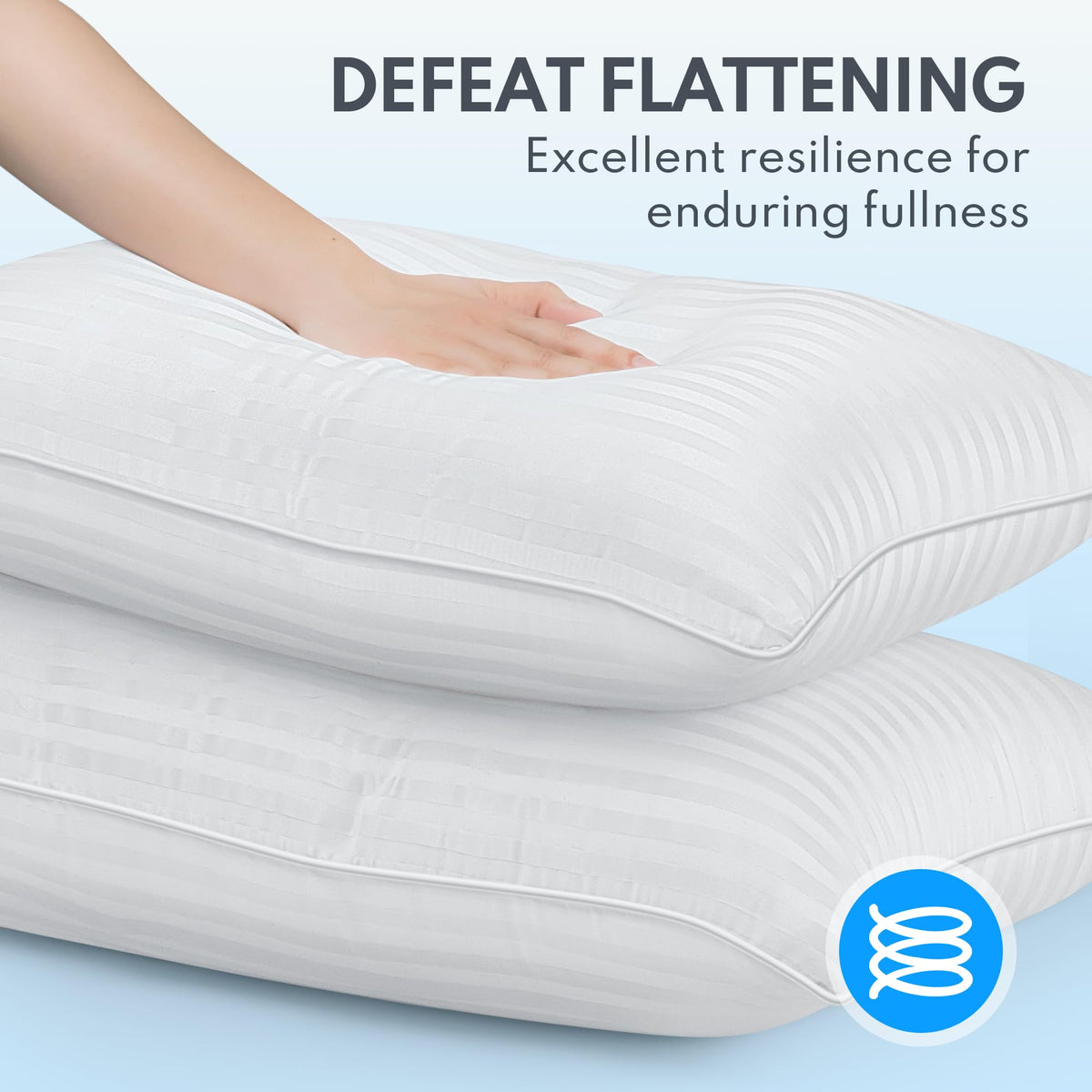 HEYCUZI airflow-friendly design promotes fresh feel for all sleeping positions.