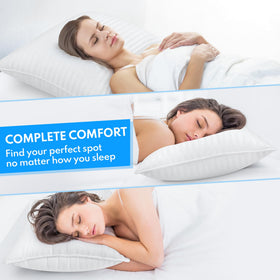 HEYCUZI care-ready design: pillow is machine washable and quick to regain fluff.