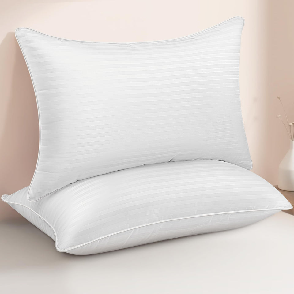 HEYCUZI king-size pillow with plush cover for luxurious, soft sleep.