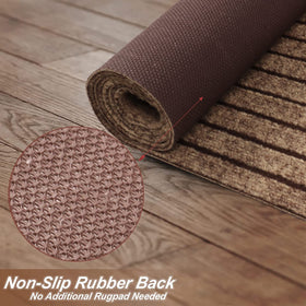 Heyroll balcony outdoor rug stripe brown adds weather-ready style to decks and patios.