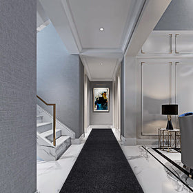 Heyroll easy-clean entryway rug protects floors and simplifies cleanup.