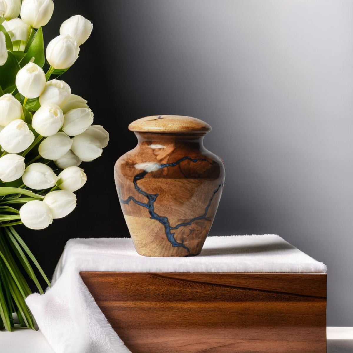HEYTREND natural finish enhances the wood's beauty for home display.