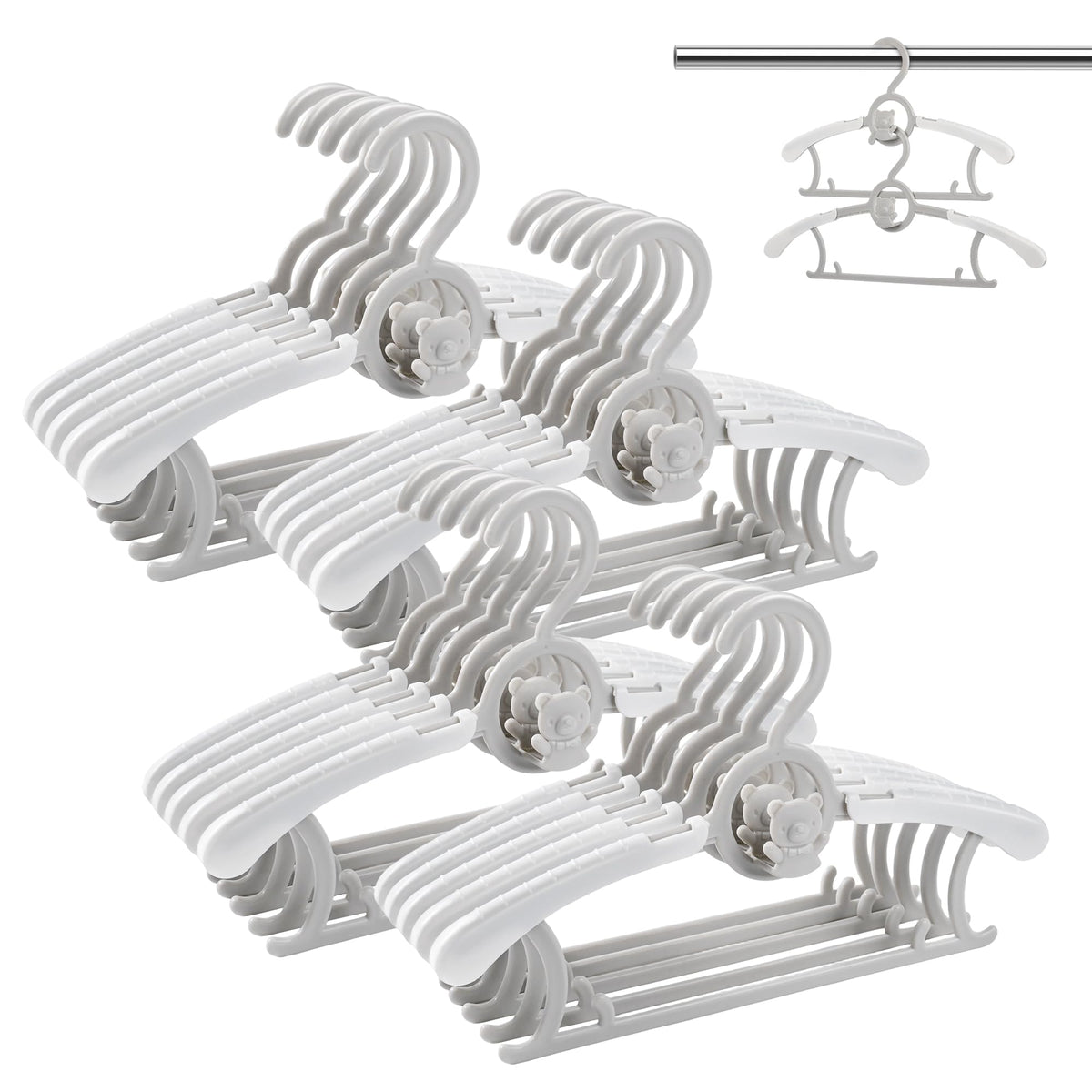 HGYZE baby nursery hangers for organized newborn outfits