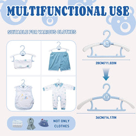 HGYZE bear-design stackable hanger for outfits.