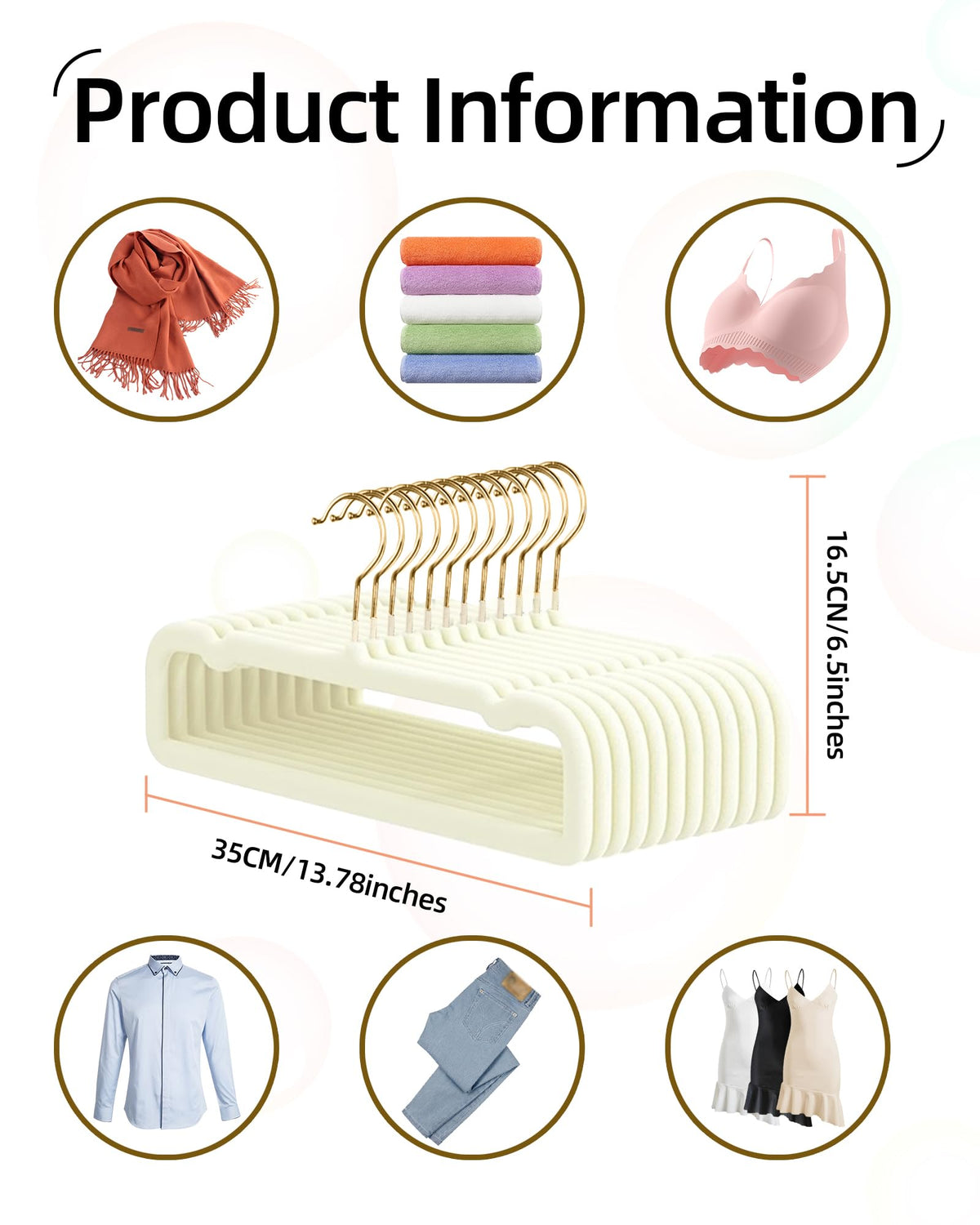 HGYZE non-slip velvet for delicate fabrics like silk and satin.