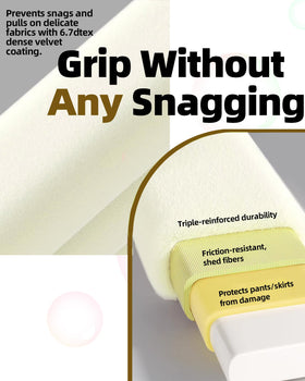 HGYZE space-saving hanger with connector hooks holds multiple pants.