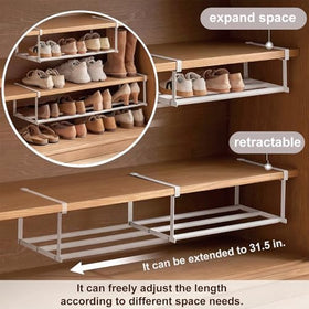 HGZBS shoe rack stainless steel durability resists corrosion and deformation.