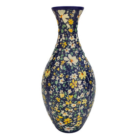 HHSME 3D Puzzle Vase assembled display with real flowers for elegant home decor.