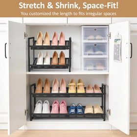 HHOKEM flat and slant dual-use design for versatile shoe display