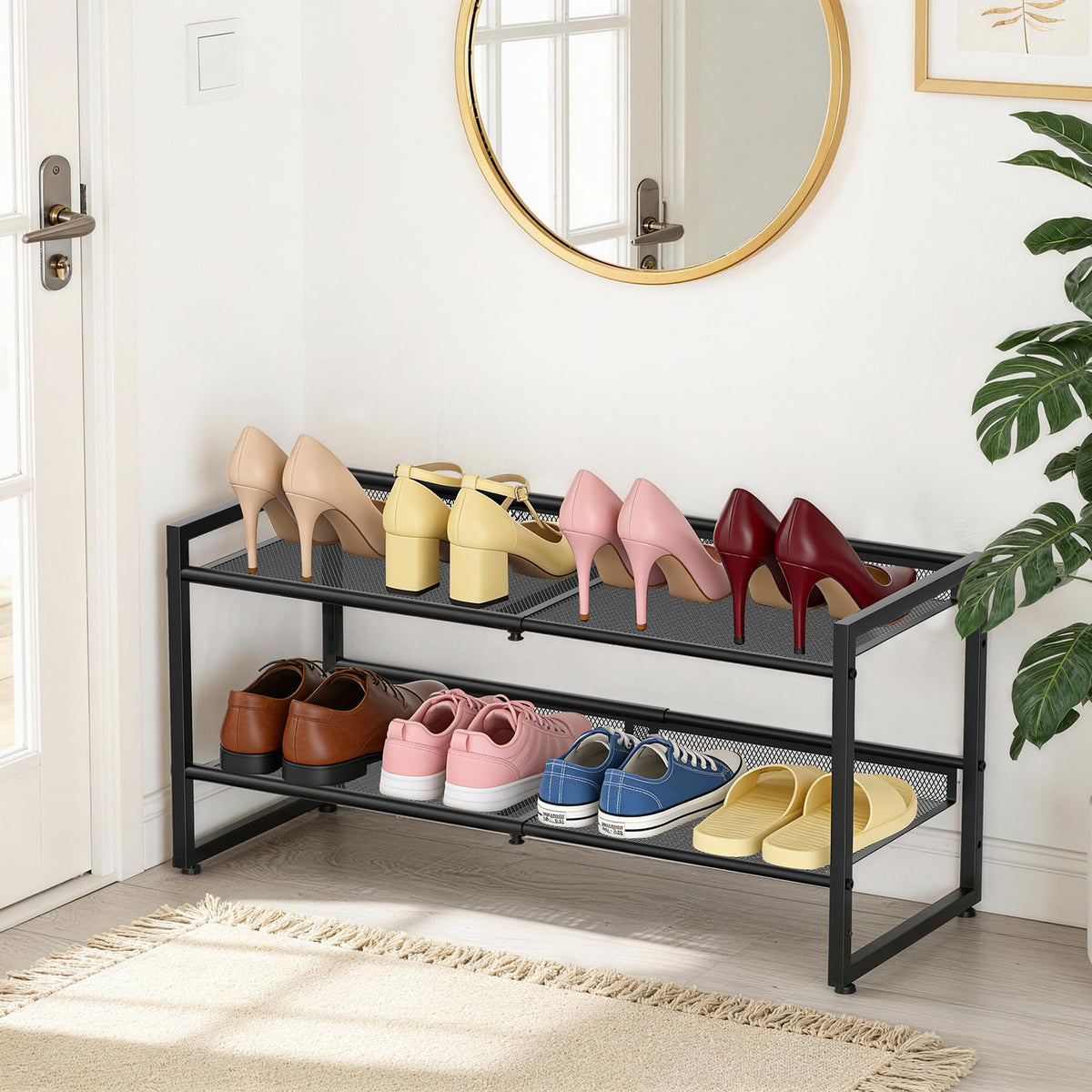 HHOKEM stylish organizer suitable for entryways, closets, and hallways