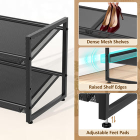 HHOKEM robust construction supports heavy shoes without wobble