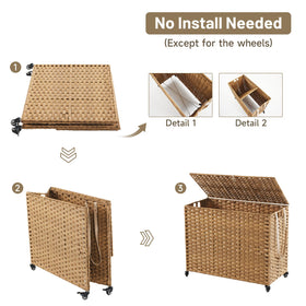 Hiagnete foldable sorter saves space when not in use.