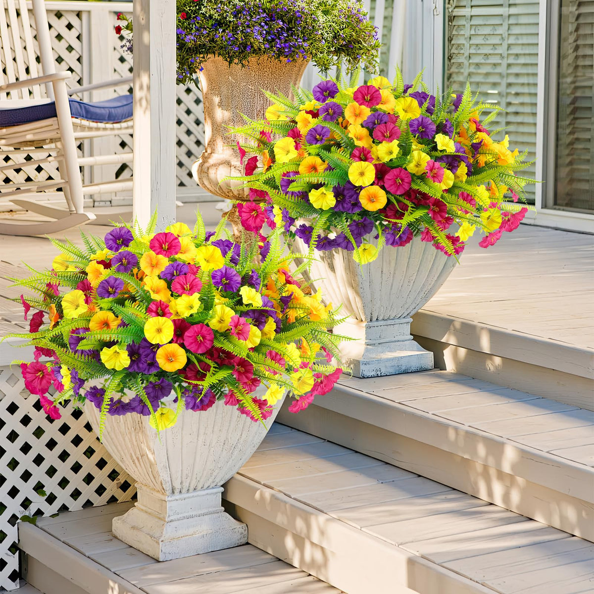 HIAGROW flexible stems allow easy shaping for balconies and porches.