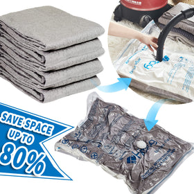 HIBAG double-zip vacuum bags with secure closure for reliable compression.