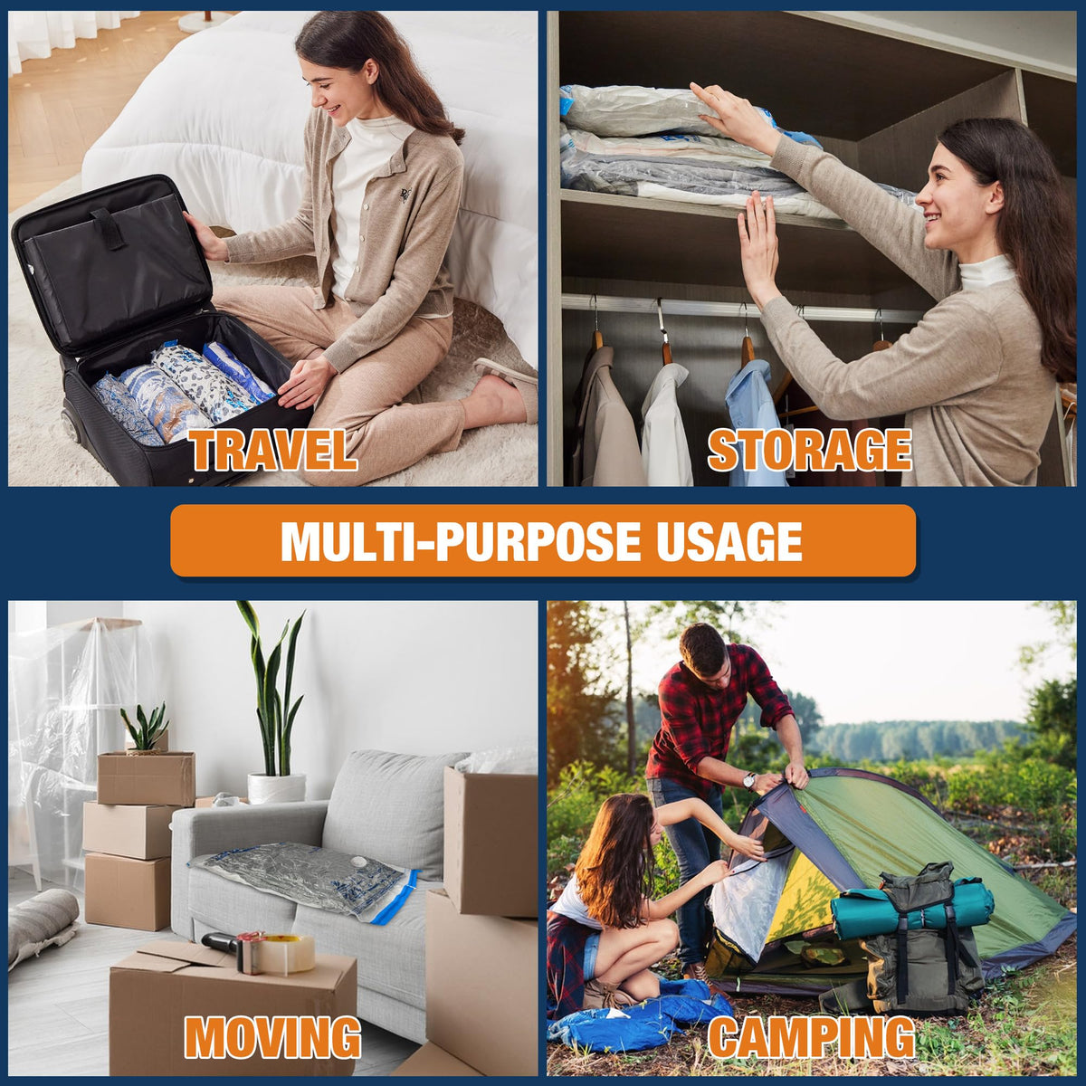HIBAG jumbo to small rollup sizes for varied storage tasks.