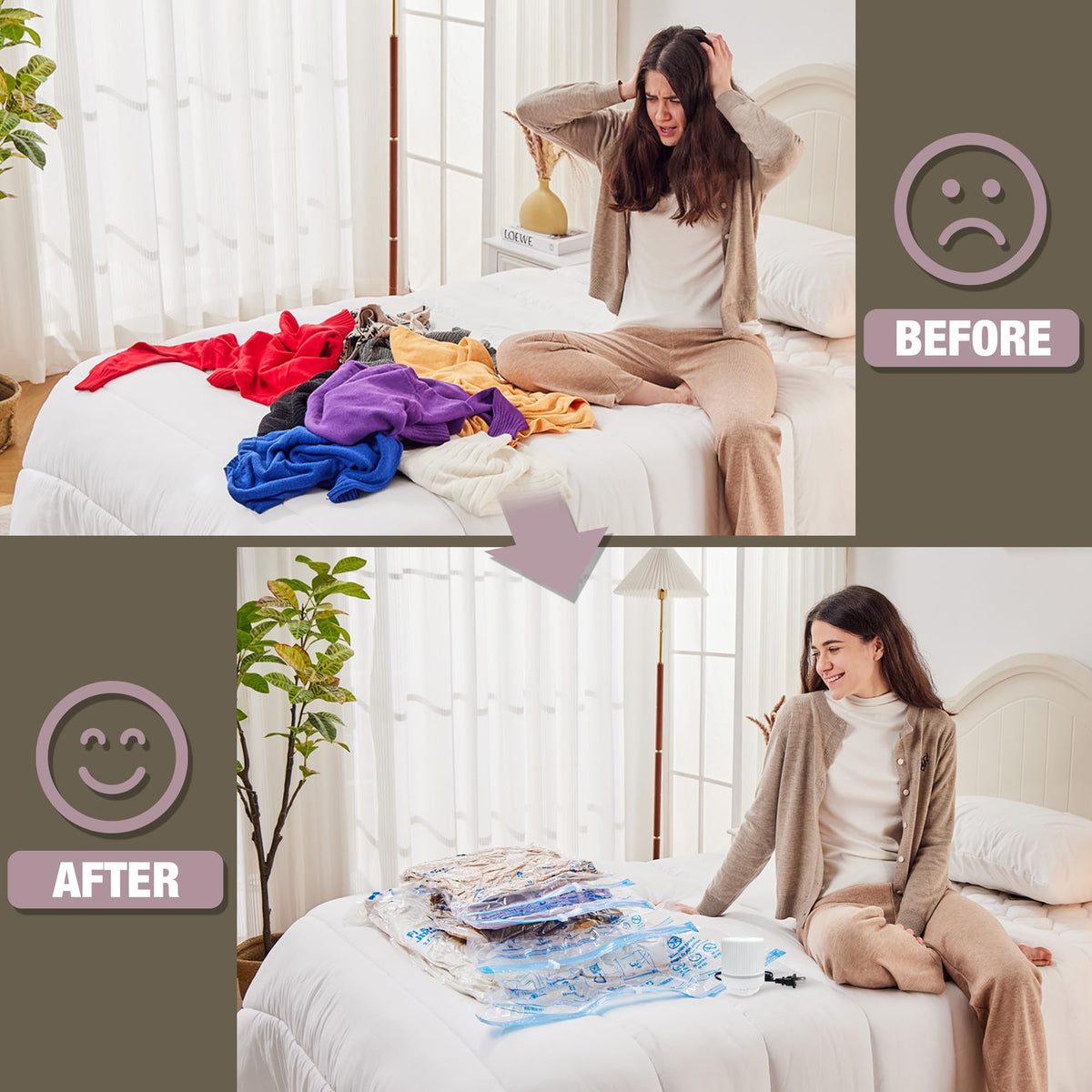 HIBAG jumbo size for bulky textiles like blankets and comforters