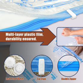 HIBAG includes hand pump for convenient use at home or on the go.