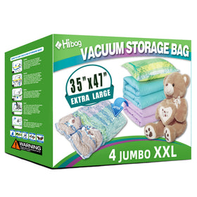 HIBAG XXL bag shows a blanket inside for oversized storage.
