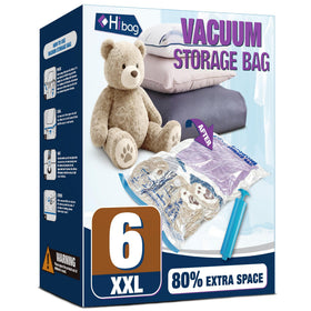 HIBAG XXL bedding storage bag with hand pump for airtight sealing