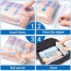 HIBAG yellow-blue seal lines indicate the bag is properly closed.
