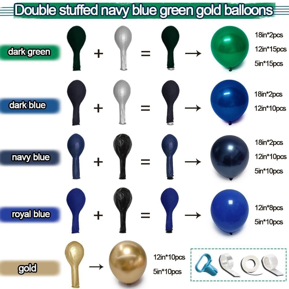 hibaopati emerald-green balloons closeup shows a thick, durable arch