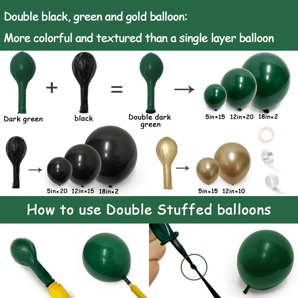 HIBAOpati matte black balloons provide sleek contrast for modern decor.