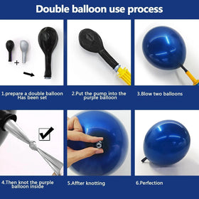 hibaopati royal-blue balloons arrangement adds depth to celebrations