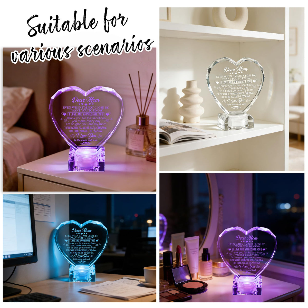 hibeauti color-changing LED glow enhances mom space