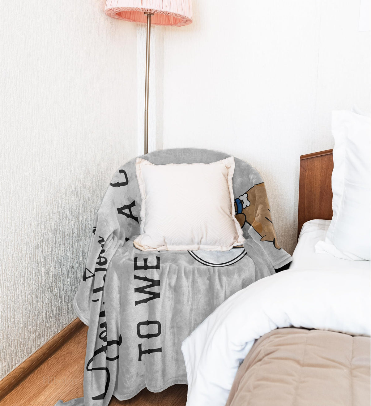 Hibolen Get Well Blanket shown as travel companion