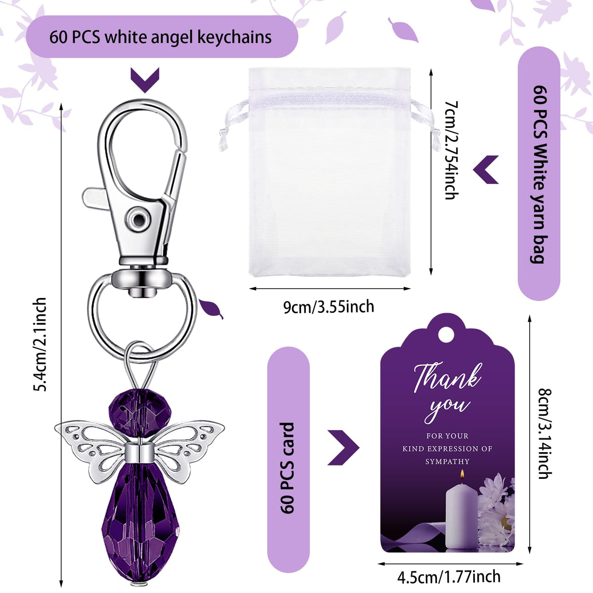 Hicarer organza gift bag in purple offers elegant storage for small tokens.