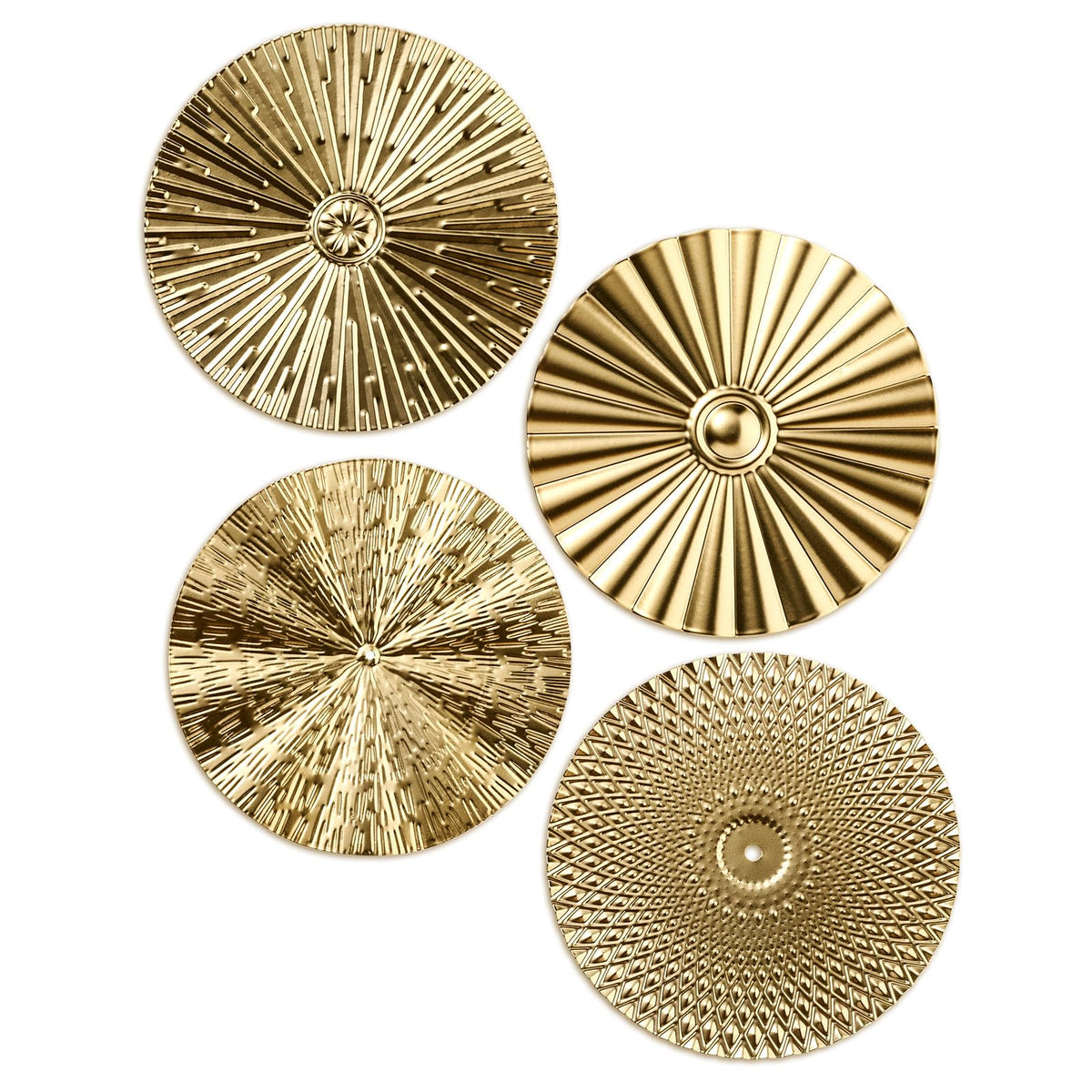 Hicarer sunburst metal wall art in gold enhances living room ambience
