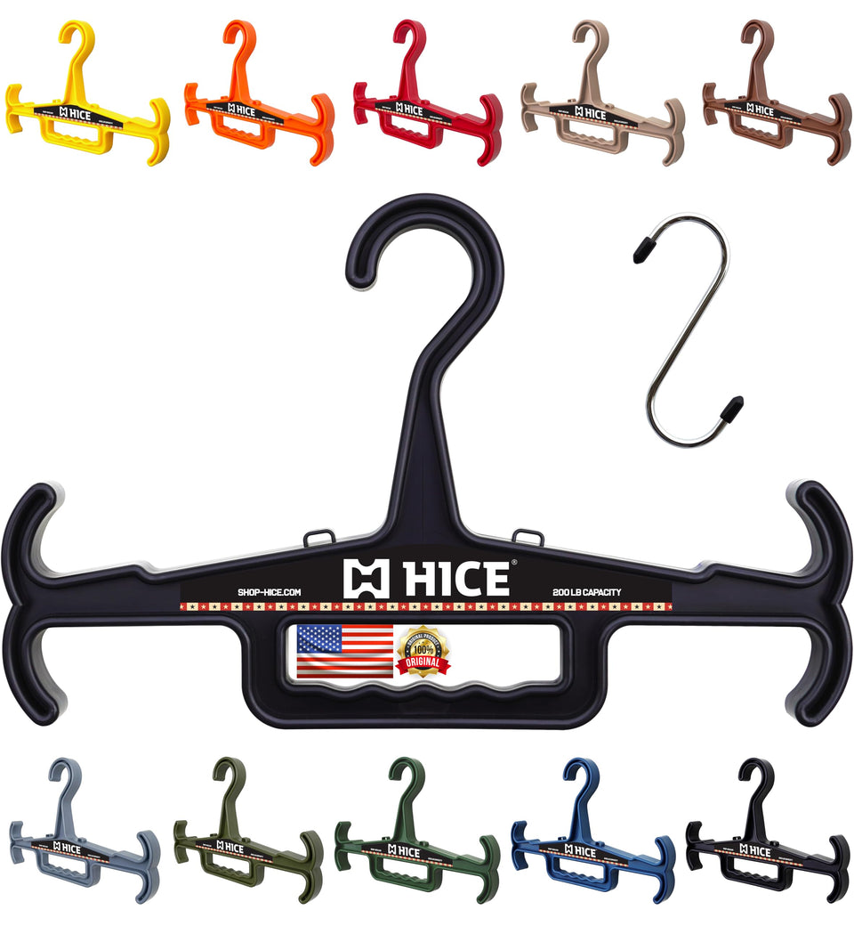 HICE Titan Vest Hanger main view showcases robust frame for heavy gear.
