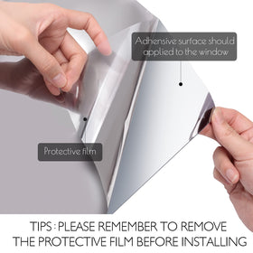 HIDBEA easy-removal window film leaves no sticky residue after removal.