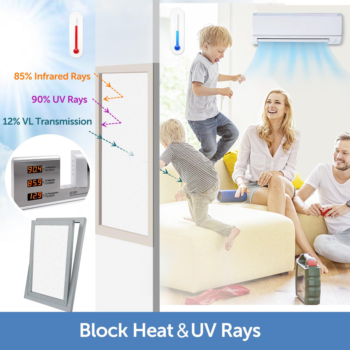 HIDBEA economical window film for versatile home and office use