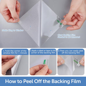 HIDBEA film suited for smooth glass surfaces such as doors and windows