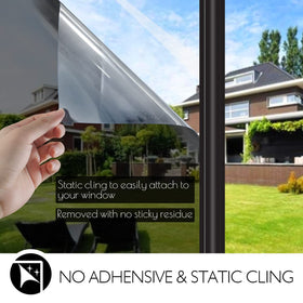HIDBEA black-silver finish window film aesthetic