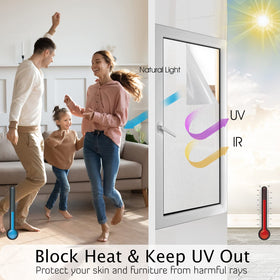 HIDBEA static cling no glue application allows easy reuse on any clean glass