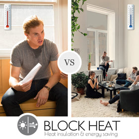 HIDBEA privacy window film uses static cling for glue-free, easy installation.