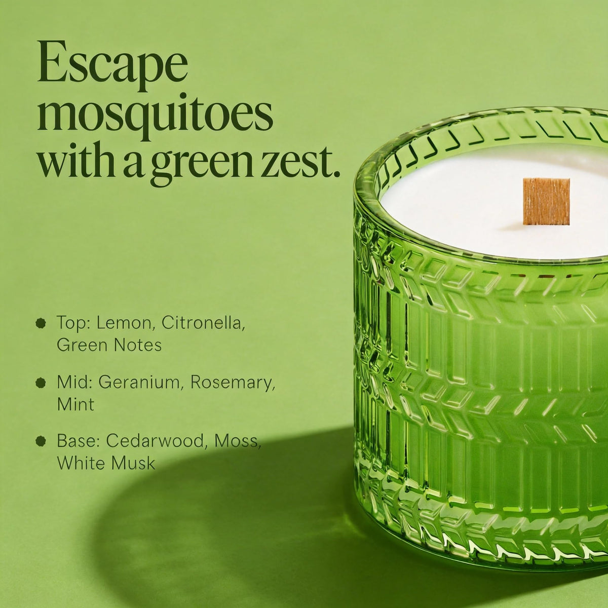 Hidden Label candle burns up to 55 hours for extended gatherings.