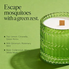 Hidden Label candle burns up to 55 hours for extended gatherings.