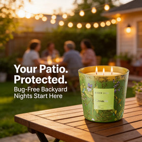 Hidden Label citronella aroma offers aromatherapy-like mood outdoors.