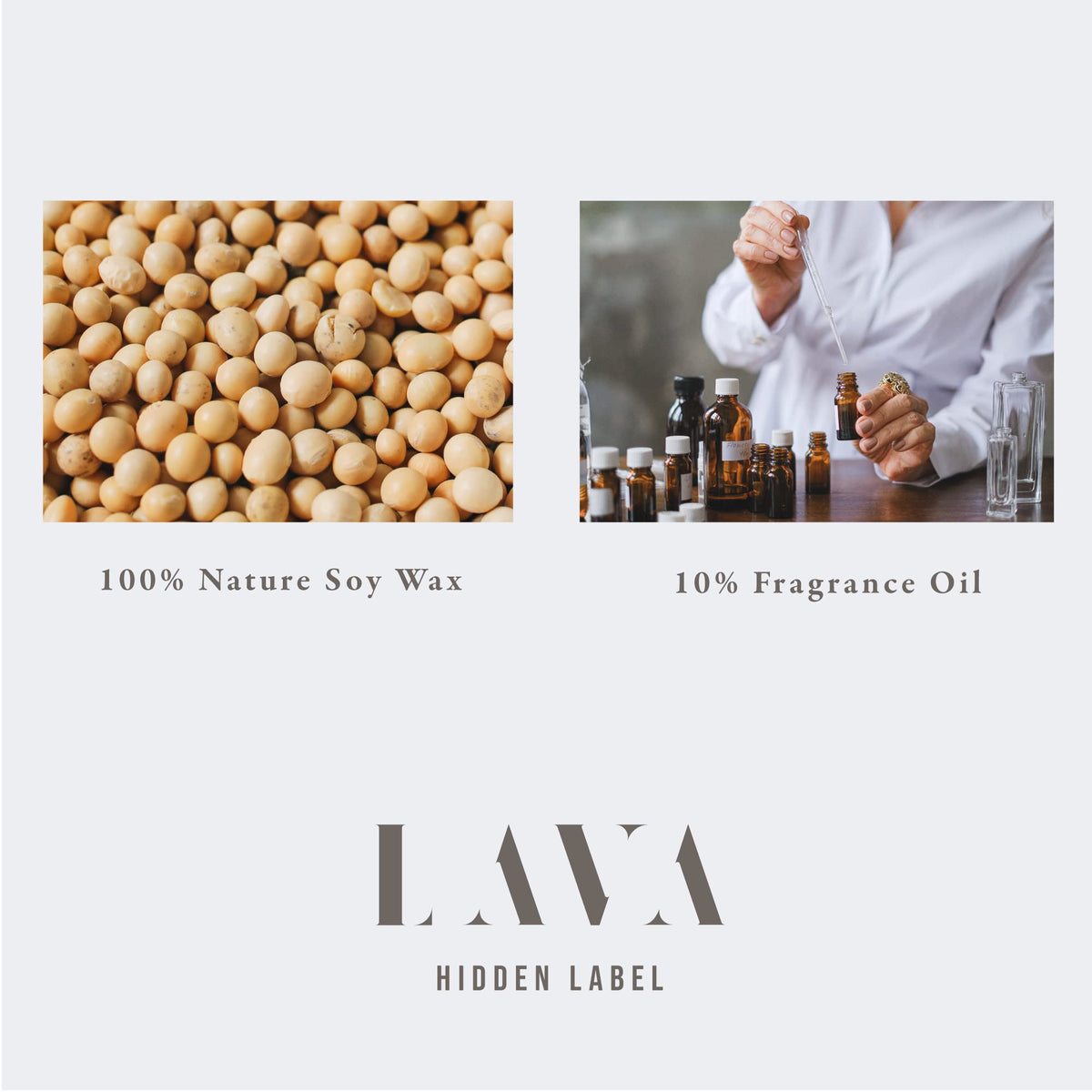 Hidden Label Vanilla Caramel Soy Candle jar repurposing after burn adds storage ideas