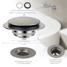 HIDROP solid brass construction conveys durability and reliability