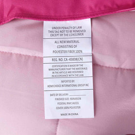 HIG machine-washable comforter set stays color and loft after washes.