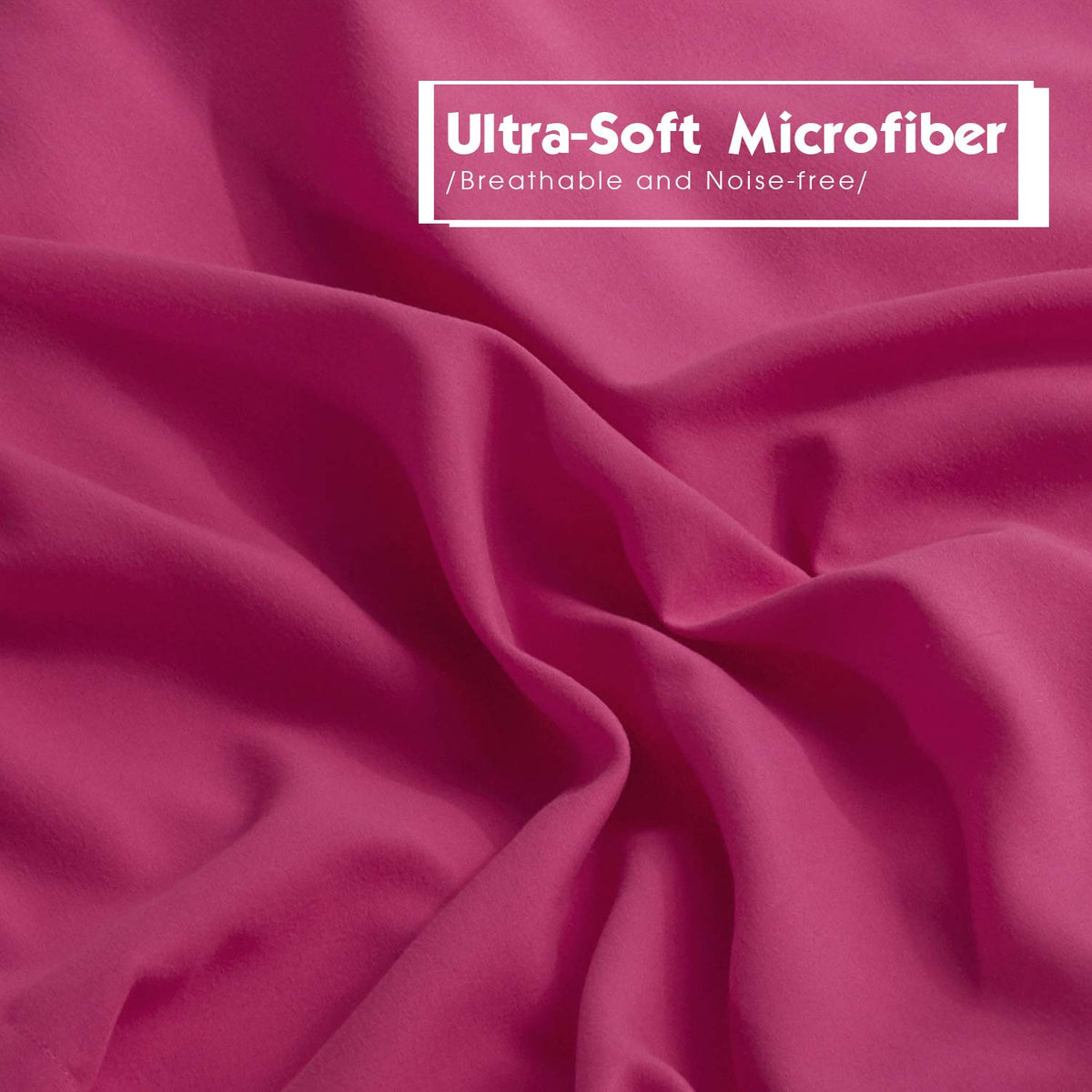 HIG premium microfiber fabric offers soft, breathable warmth for sensitive skin.