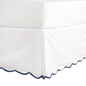HIG Off White Chic Queen Bed Skirt pleats close-up for a polished look